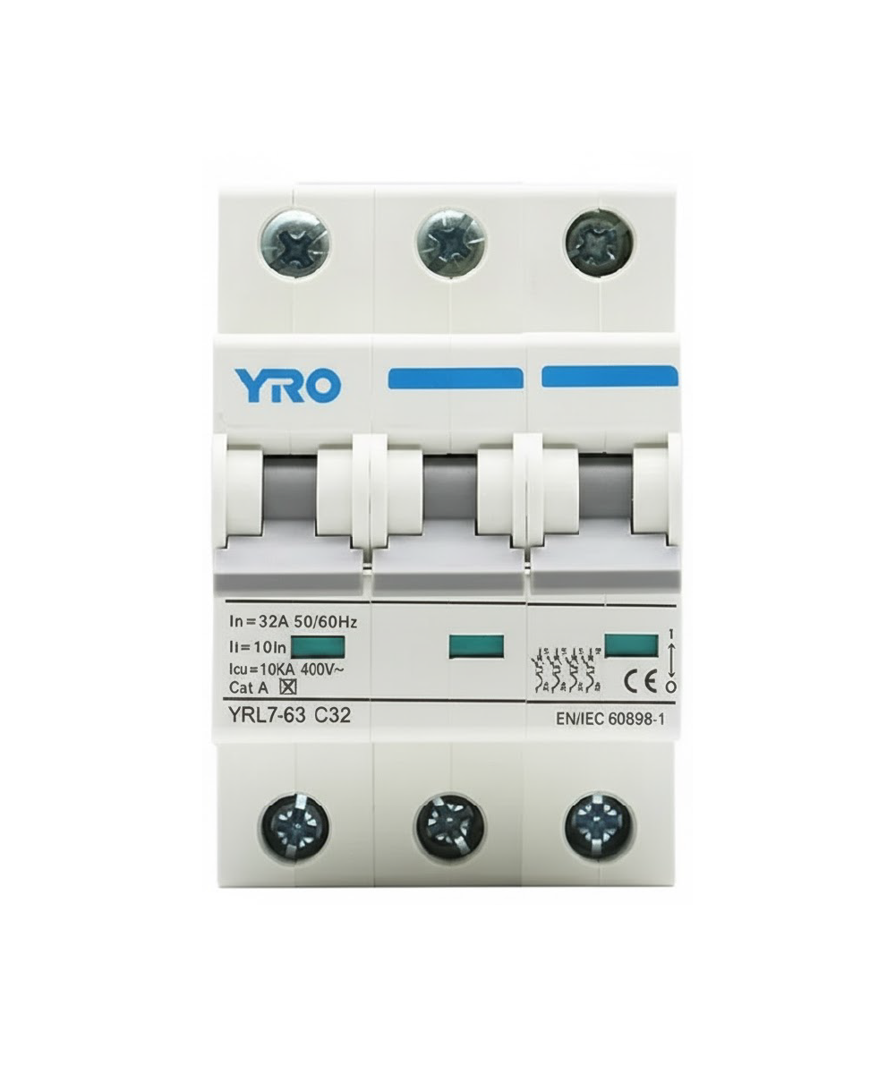 Interruptor Automático YRO YRL7 3P 16A 6kA 220/440V AC