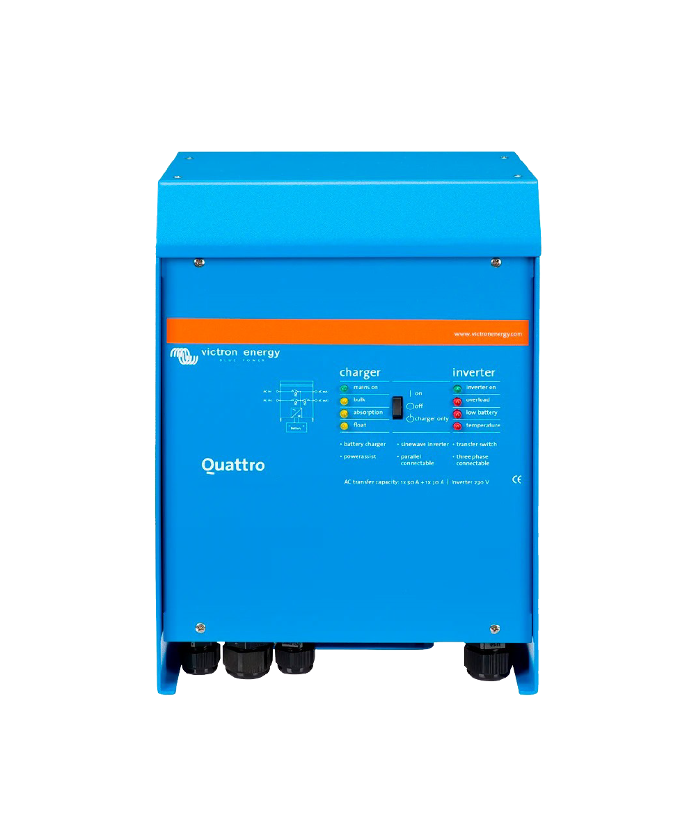 Inversor Cargador Aislado Monofásico 10kVA 48V Victron Quattro 48-10000-140-100-100